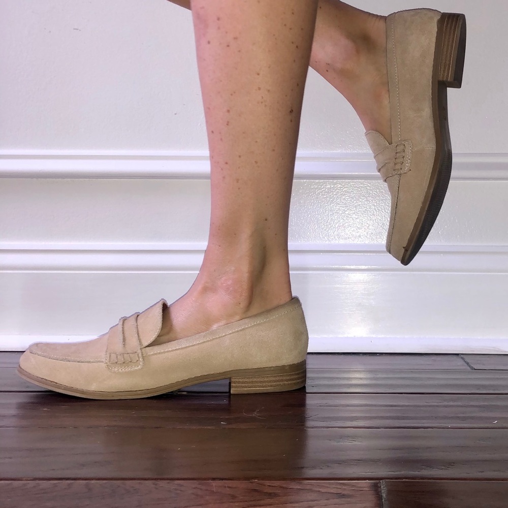 Tan Suede Loafers